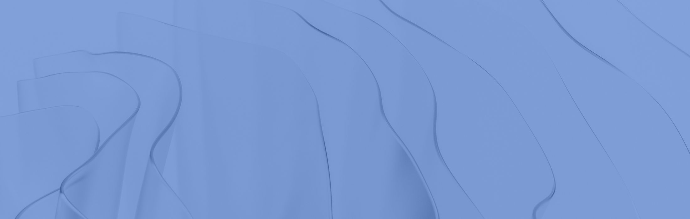 Abstract blue waves and shapes background design.