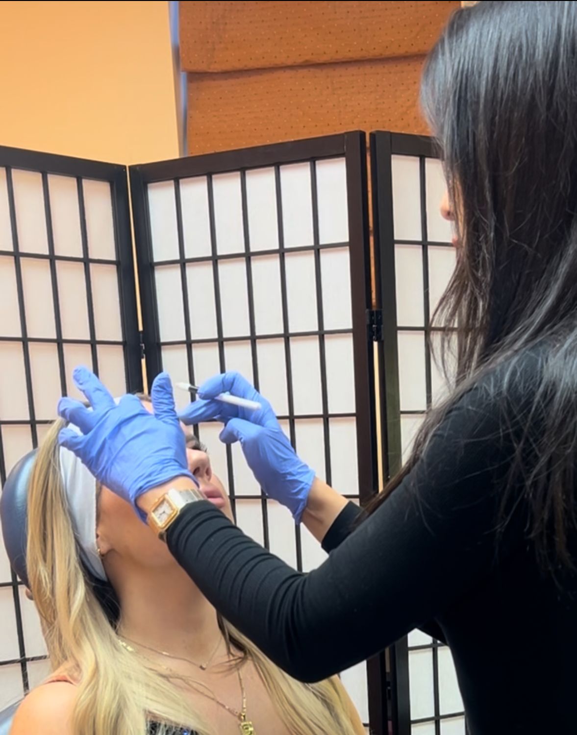santa rosa botox patient receiving treatment