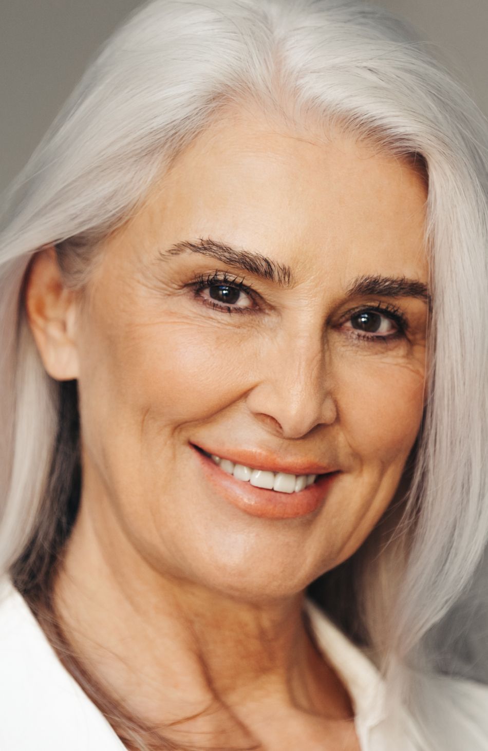 santa rosa med spa model with white hair