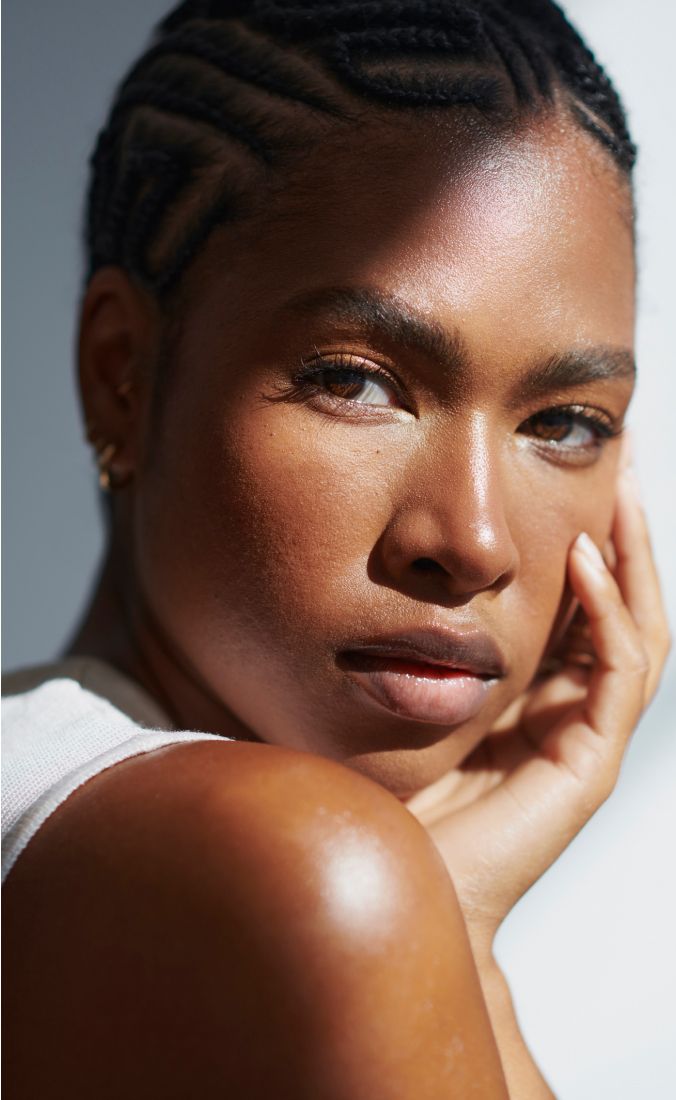 santa rosa medspa model with brown eyes