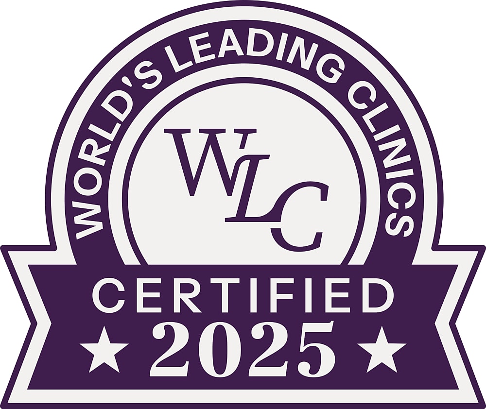World's Leading Clinics Certified 2025 badge.