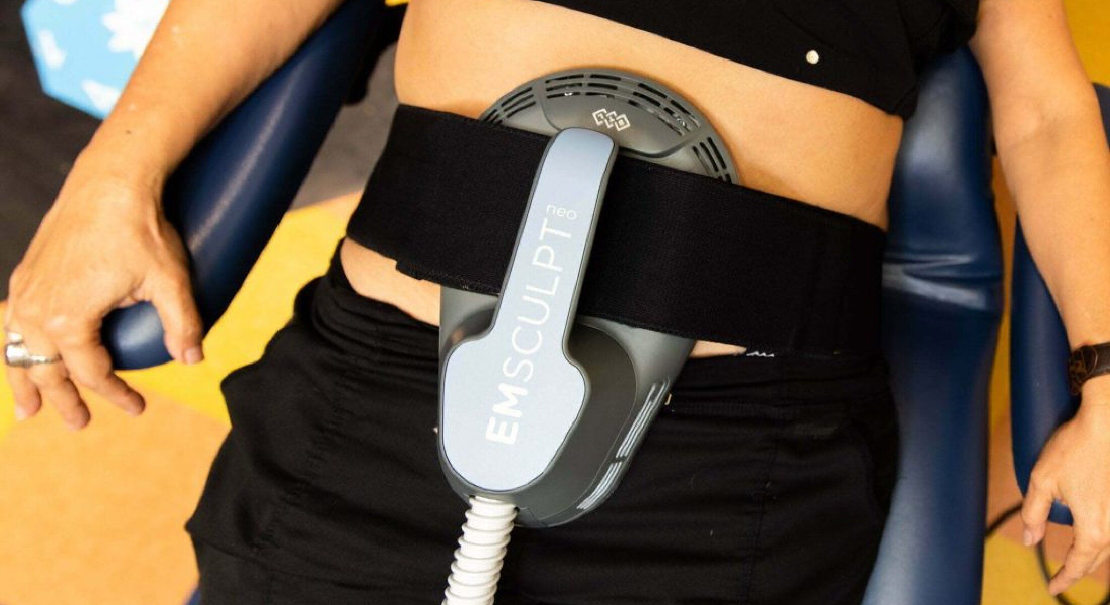 santa rosa emsculpt neo patient undergoing treatment