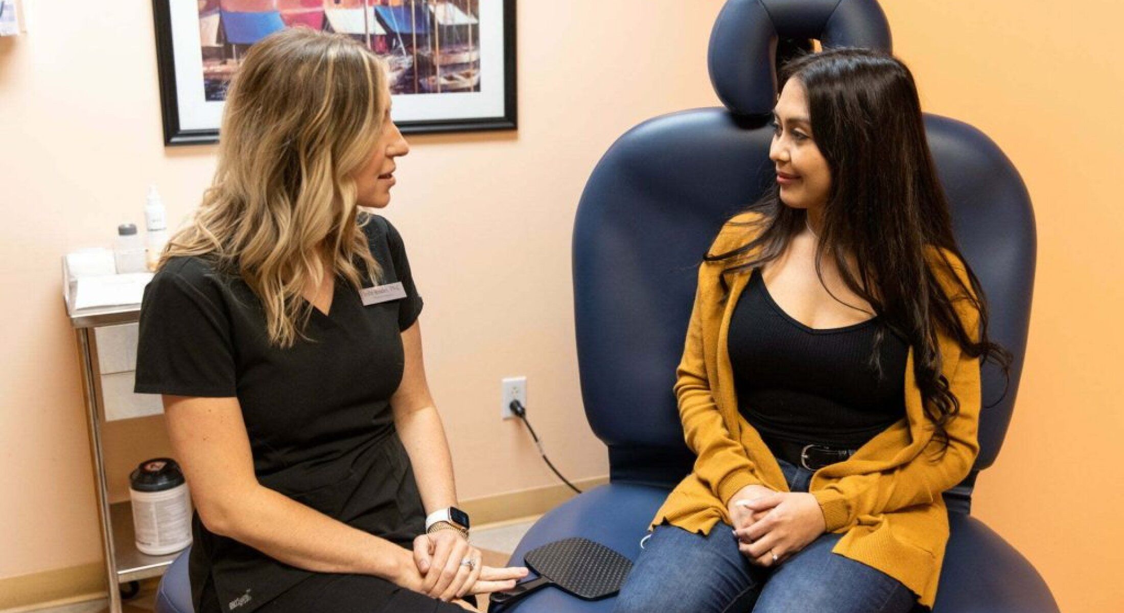 santa rosa sun damage patient speaking with specialist