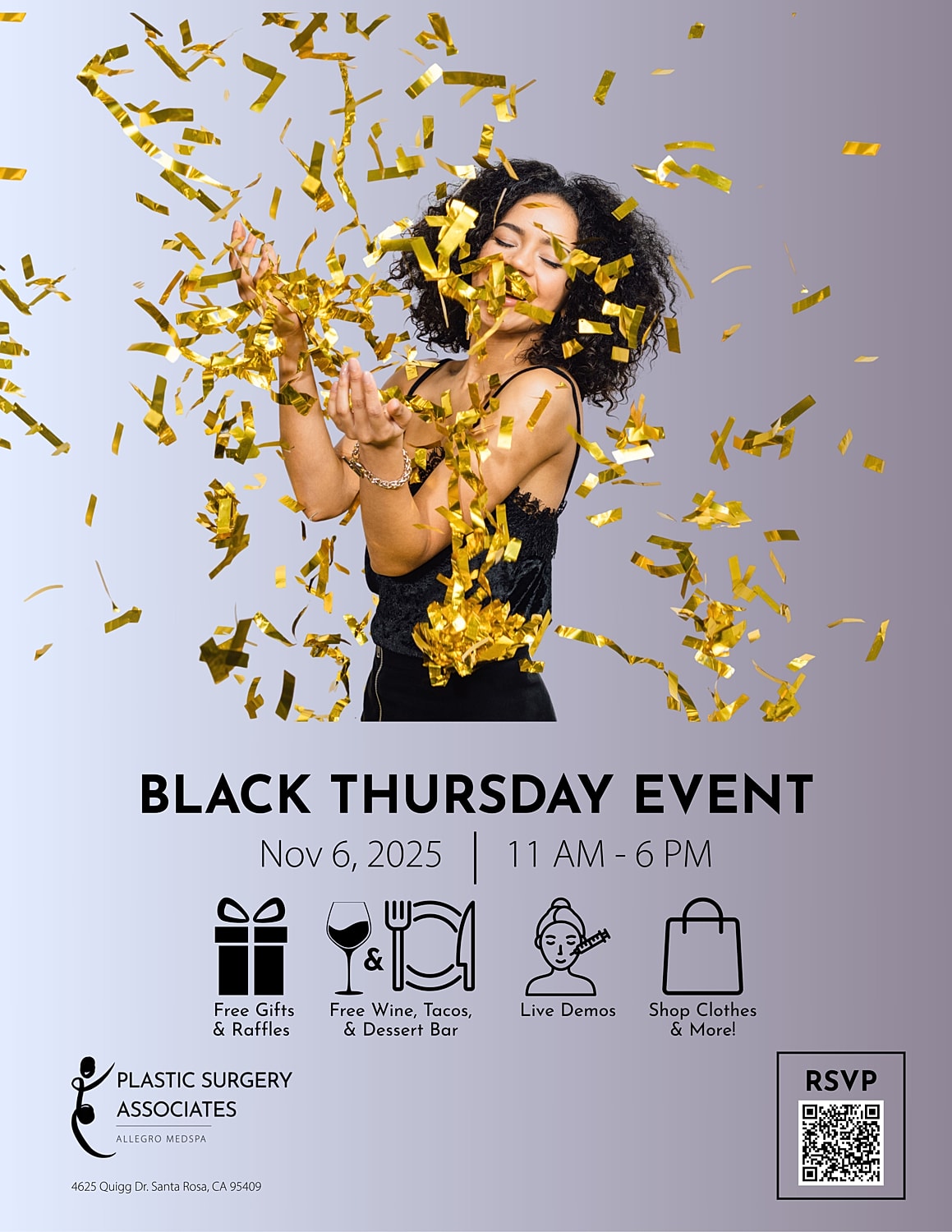 Celebratory event with confetti and festivities.